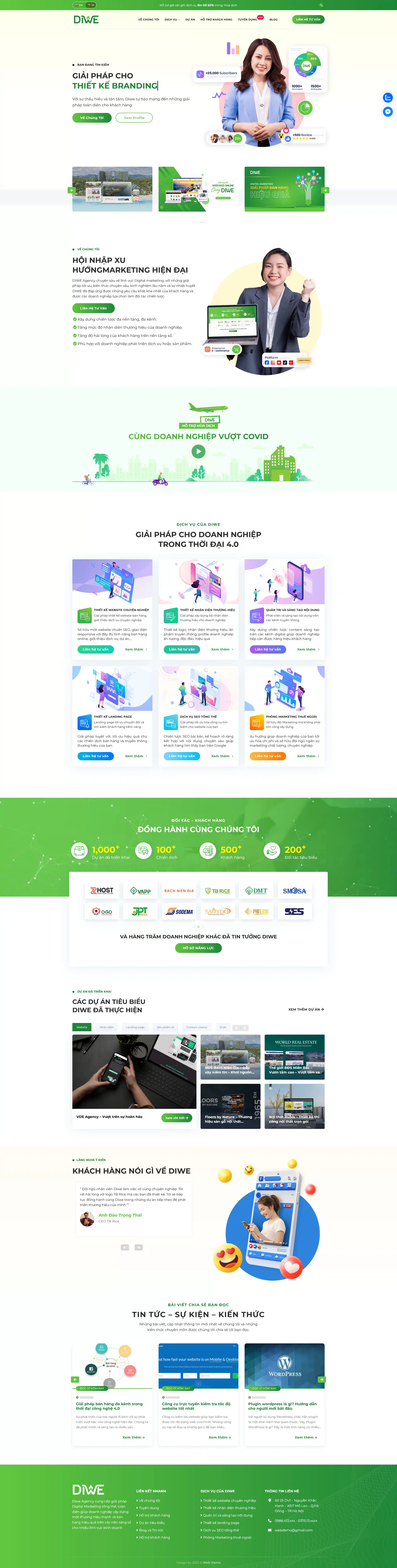 Theme WordPress công ty Agency 3, Marketing Online 03