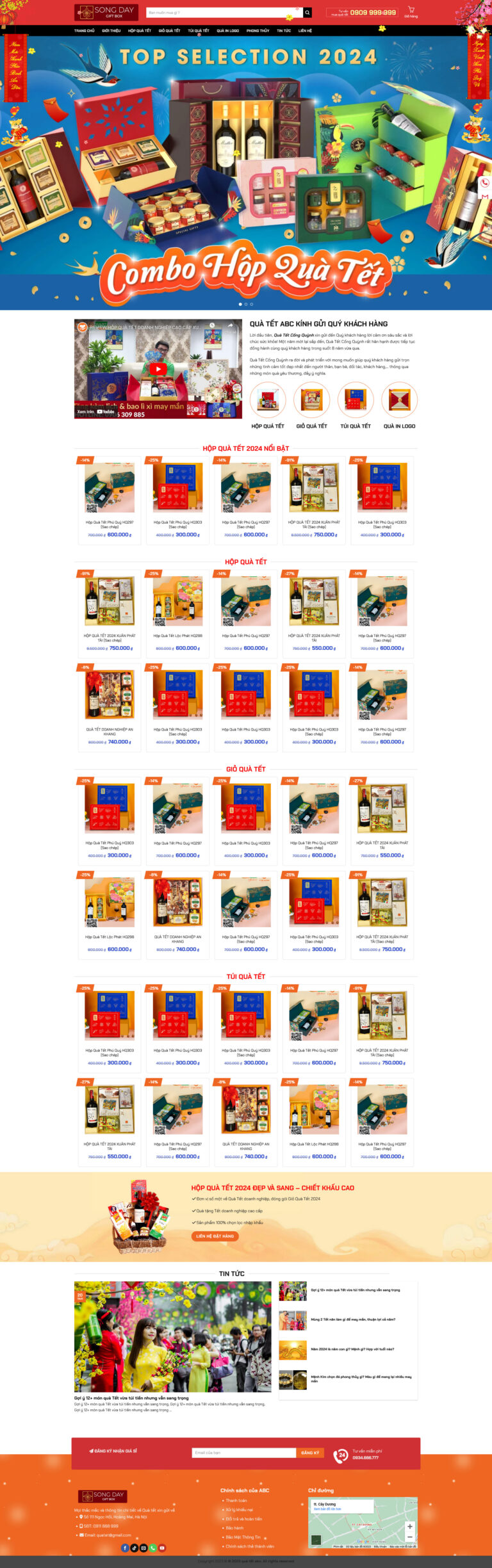 Theme Wordpress bán quà tết giá rẻ