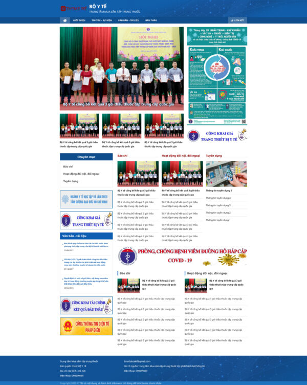 Theme wordpress tin tức y tế giá rẻ