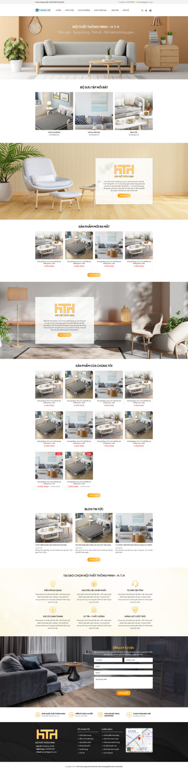 Theme wordpress nội thất 04 giá rẻ