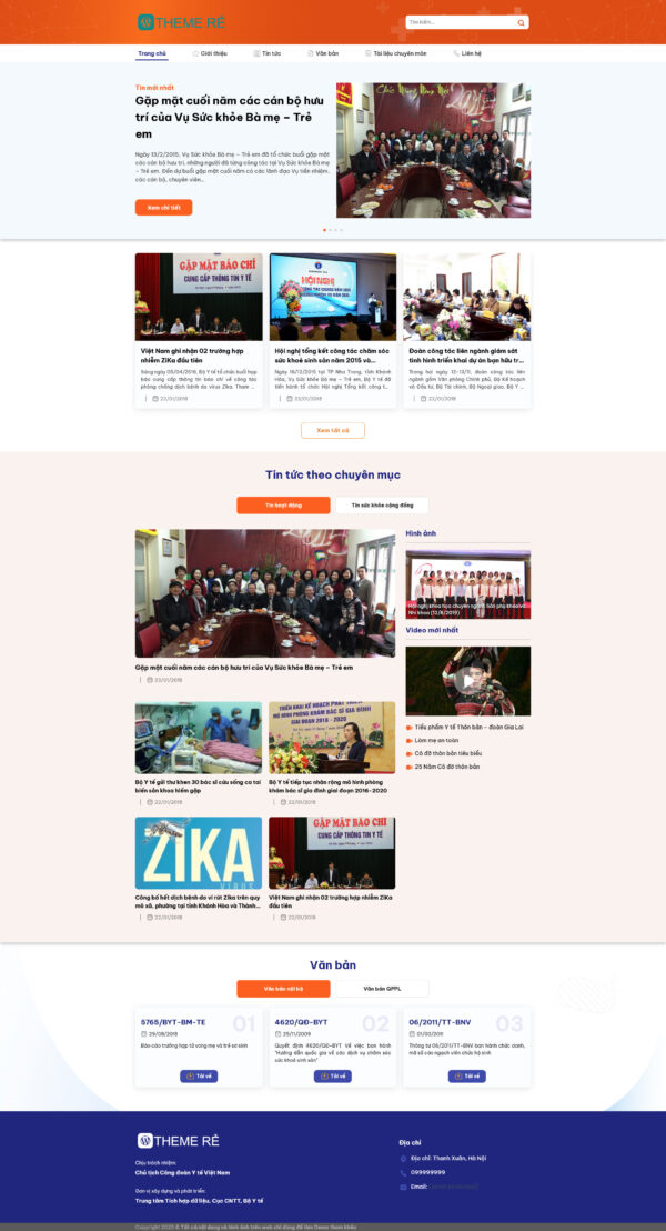 Theme wordpress thông tin y tế 07 giá rẻ